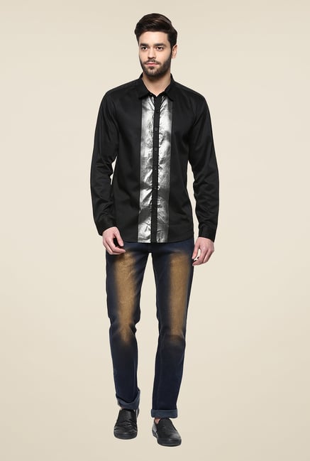 Yepme Black Afro Party Shirt Yepme Black Afro Party Shirt