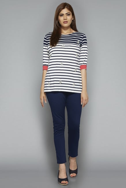 Gia by Westside Navy Solid Treggings Gia by Westside Navy Solid Treggings