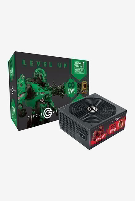 Circle CG Raw Power 450 W SMPS (Black) Circle CG Raw Power 450 W SMPS (Black)