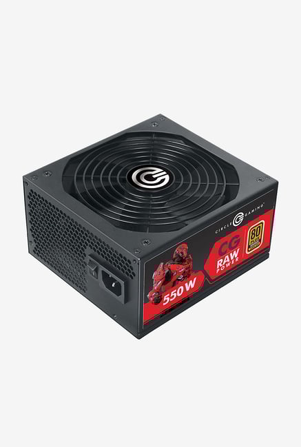 Circle CG Raw Power 550W Modular 80 Plus Bronze SMPS (Black) Circle CG Raw Power 550W Modular 80 Plus Bronze SMPS (Black)