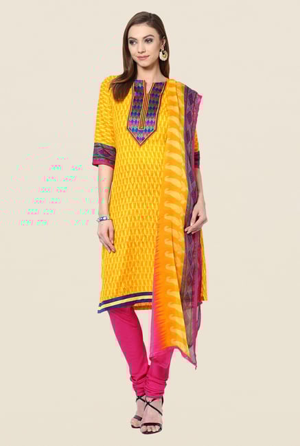 Yepme Yellow Tabby Salwar Kameez Set Yepme Yellow Tabby Salwar Kameez Set