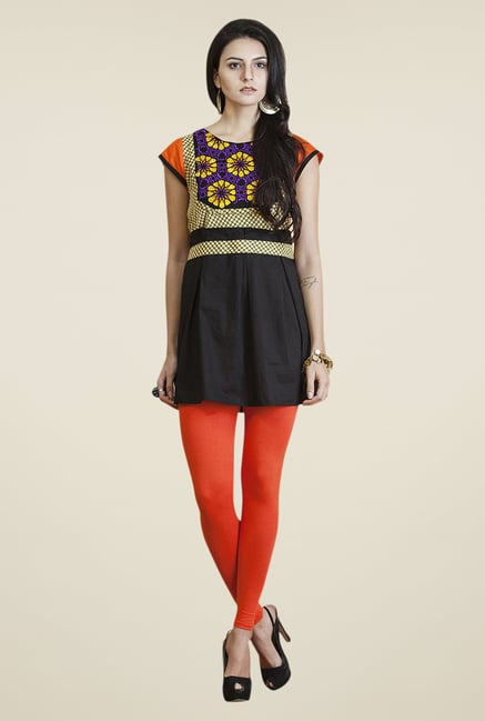 Yepme Black & Yellow Angelica Kurti Set Yepme Black & Yellow Angelica Kurti Set