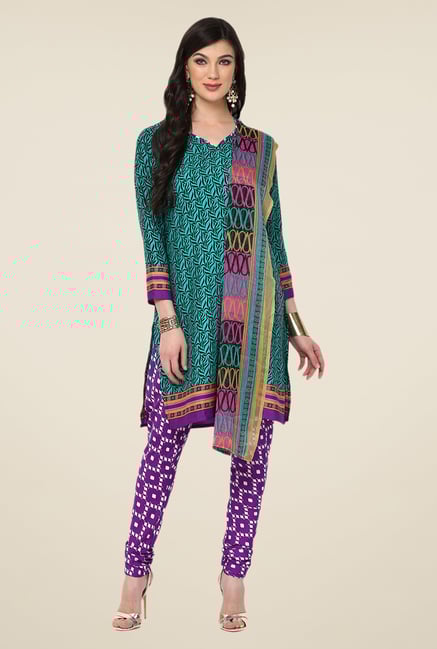 Yepme Teal Densy Salwar Suit Set Yepme Teal Densy Salwar Suit Set