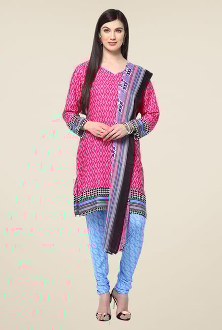 Yepme Pink Densy Salwar Suit Set Yepme Pink Densy Salwar Suit Set
