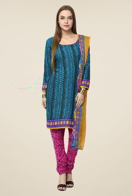 Yepme Blue Densy Salwar Suit Set Yepme Blue Densy Salwar Suit Set