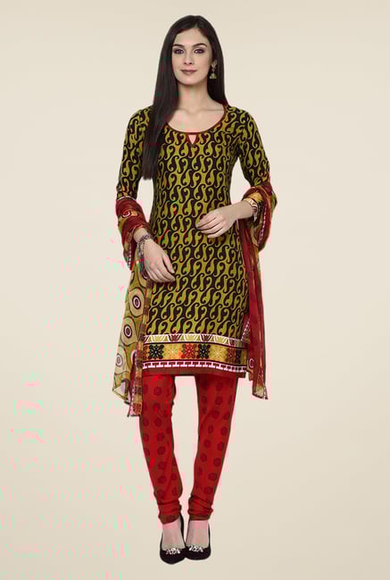 Yepme Green Densy Salwar Suit Set Yepme Green Densy Salwar Suit Set