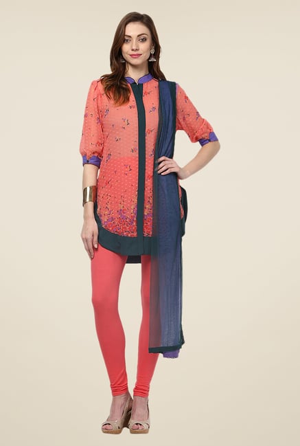 Yepme Lanister Peach Salwar Suit Set Yepme Lanister Peach Salwar Suit Set