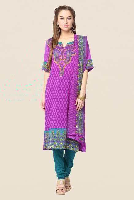 Yepme Purple Keto Salwar Kameez Set Yepme Purple Keto Salwar Kameez Set