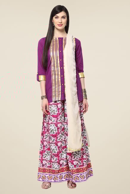Yepme Purple Elina Salwar Kameez Set Yepme Purple Elina Salwar Kameez Set