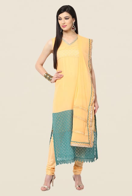 Yepme Yellow Thellis Salwar Kameez Set Yepme Yellow Thellis Salwar Kameez Set