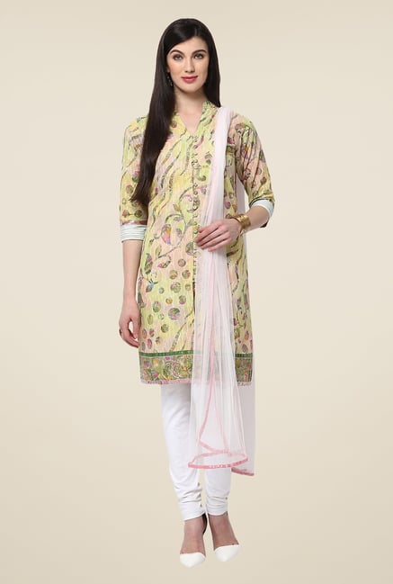 Yepme Yellow Printed Caphy Salwar Kameez Set Yepme Yellow Printed Caphy Salwar Kameez Set