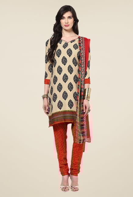 Yepme Beige Densy Salwar Kameez Set Yepme Beige Densy Salwar Kameez Set