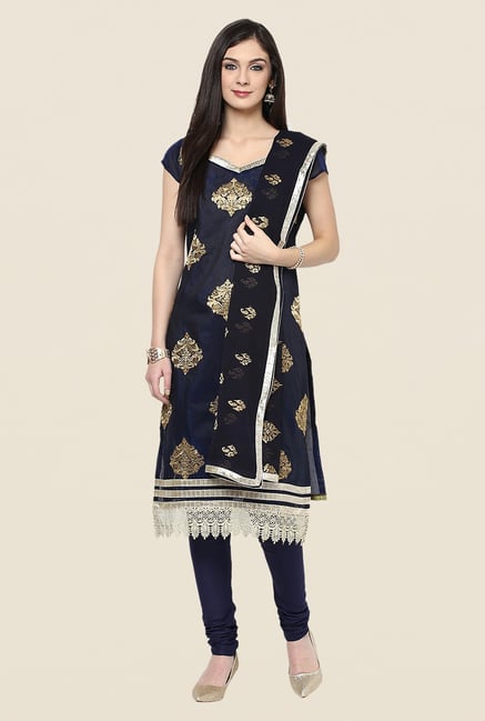Yepme Opelia Navy Salwar Kameez Set Yepme Opelia Navy Salwar Kameez Set