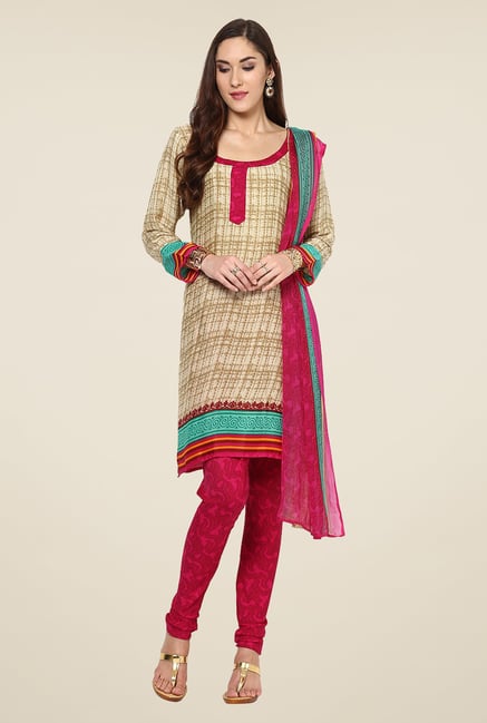 Yepme Beige Hyna Salwar Suit Set Yepme Beige Hyna Salwar Suit Set