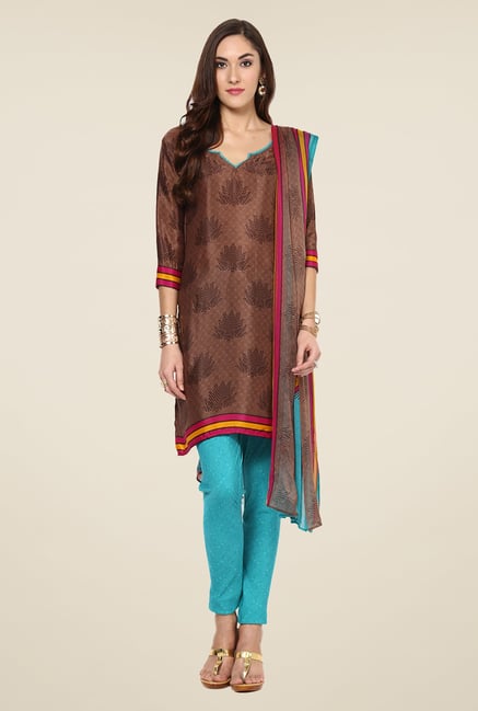 Yepme Brown Hyna Salwar Suit Set Yepme Brown Hyna Salwar Suit Set