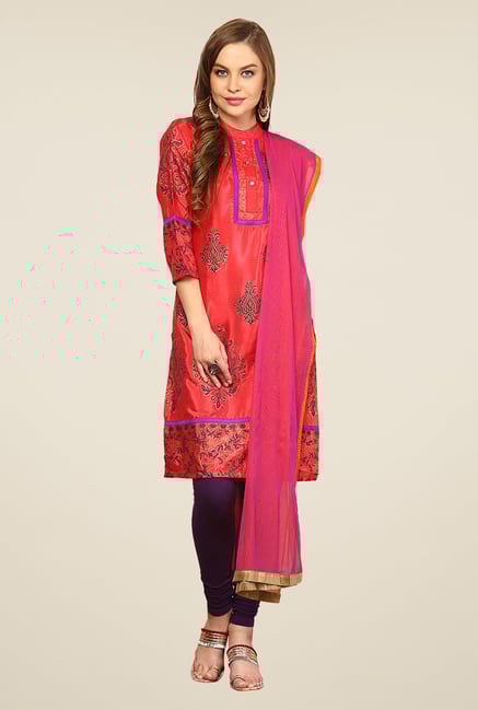 Yepme Red Renisa Salwar Kameez Set Yepme Red Renisa Salwar Kameez Set