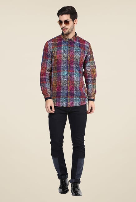 Yepme Multicolor Warren Printed Party Shirt Yepme Multicolor Warren Printed Party Shirt