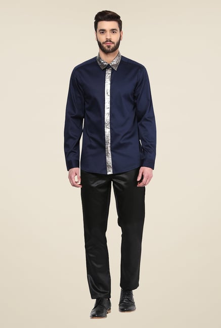 Yepme Navy Asher Party Shirt Yepme Navy Asher Party Shirt
