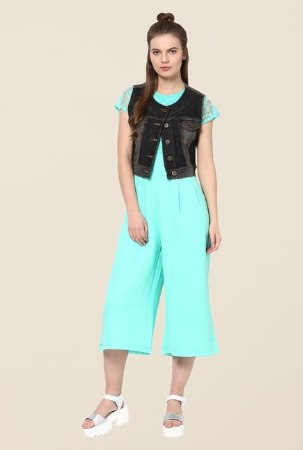 Yepme Black Serein Sleeveless Denim Jacket Yepme Black Serein Sleeveless Denim Jacket