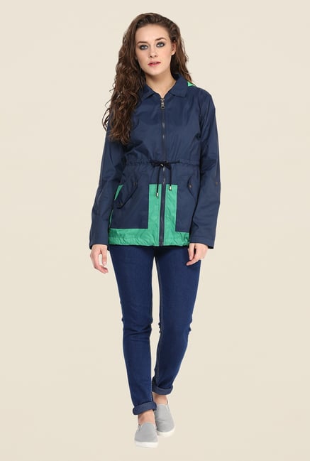 Yepme Blue Jullian Long Jacket Yepme Blue Jullian Long Jacket