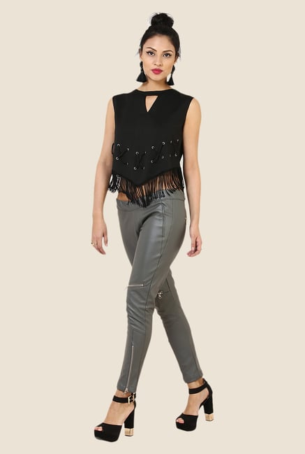 Yepme Katlyn Grey Party Jeggings Yepme Katlyn Grey Party Jeggings