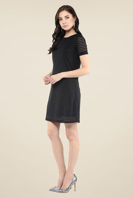 Yepme Black Striped Shift Dress Yepme Black Striped Shift Dress
