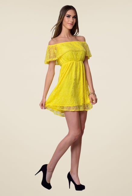 Yepme June Yellow Lace Dress Yepme June Yellow Lace Dress
