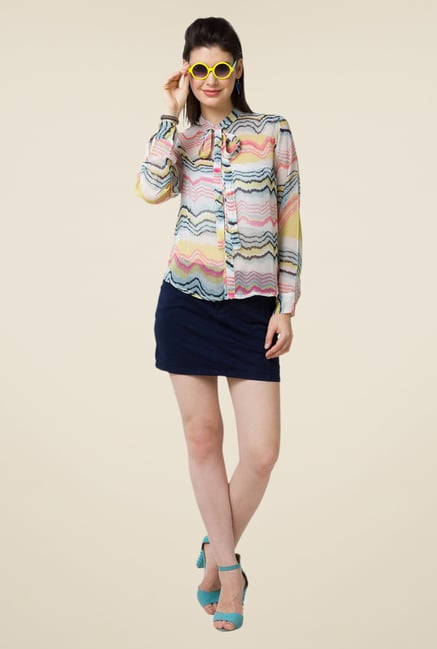 Yepme Multicolor Verena Tie Up Top Yepme Multicolor Verena Tie Up Top