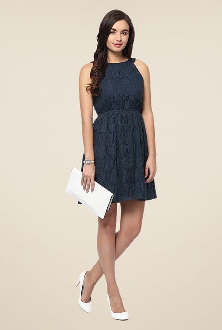 Yepme Fiona Navy Lace Dress Yepme Fiona Navy Lace Dress