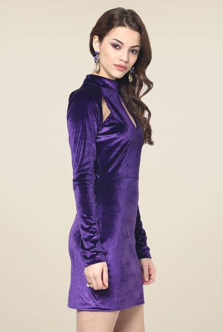 Yepme Odilly Purple Party Dress Yepme Odilly Purple Party Dress