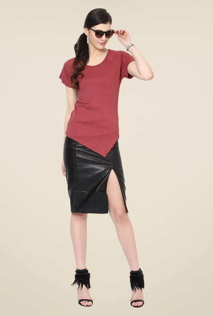 Yepme Maroon Brunita Premium Top Yepme Maroon Brunita Premium Top