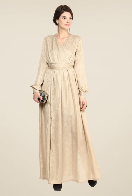 Yepme Wendy Beige Maxi Dress Yepme Wendy Beige Maxi Dress