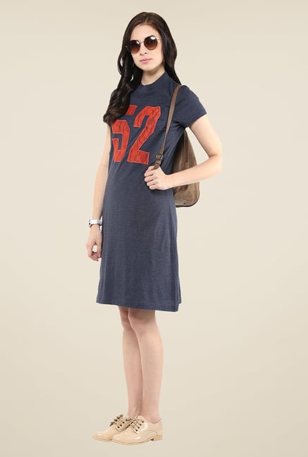 Yepme Navy T-Shirt Style Dress Yepme Navy T-Shirt Style Dress