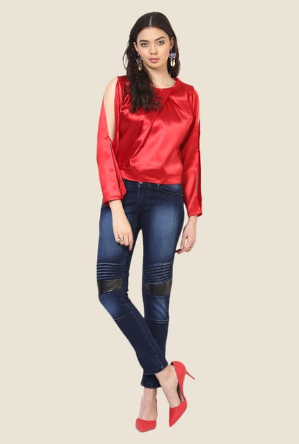 Yepme Blue Fiora Premium Light Wash Denim Jeans Yepme Blue Fiora Premium Light Wash Denim Jeans