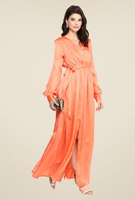 Yepme Wendy Coral Maxi Dress Yepme Wendy Coral Maxi Dress