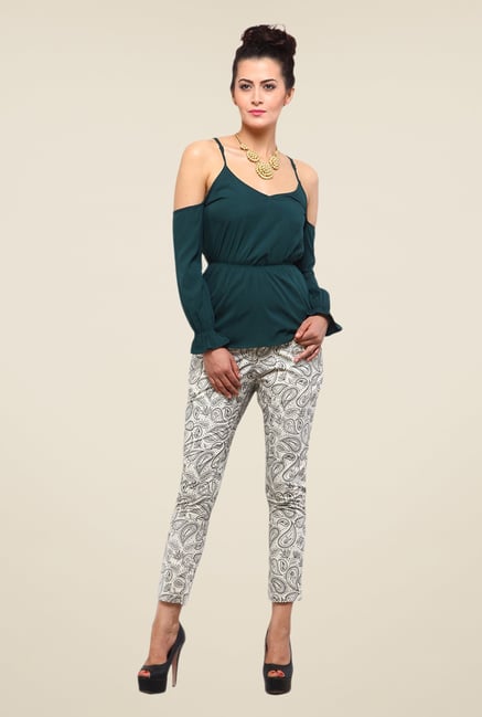 Yepme Green Keeya Cut Out Top Yepme Green Keeya Cut Out Top