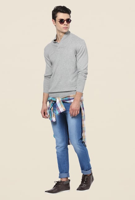 Yepme Grey Adrian Sweater Yepme Grey Adrian Sweater