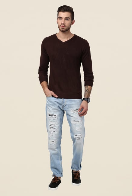 Yepme Brown Alder Sweater Yepme Brown Alder Sweater