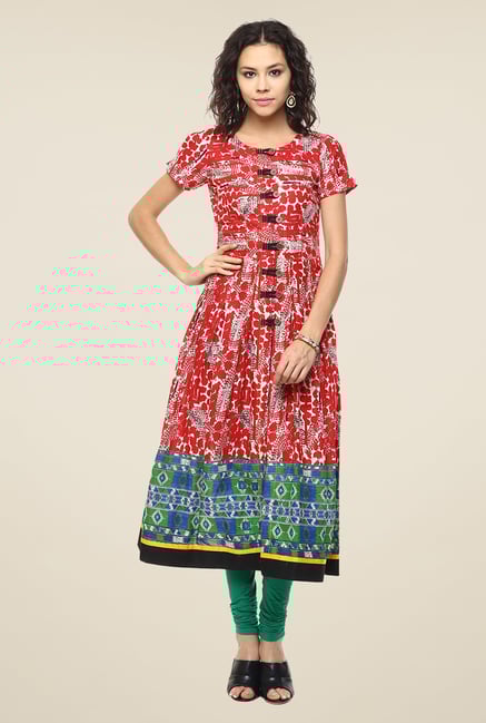 Yepme Red Printed Premium Kurta Yepme Red Printed Premium Kurta