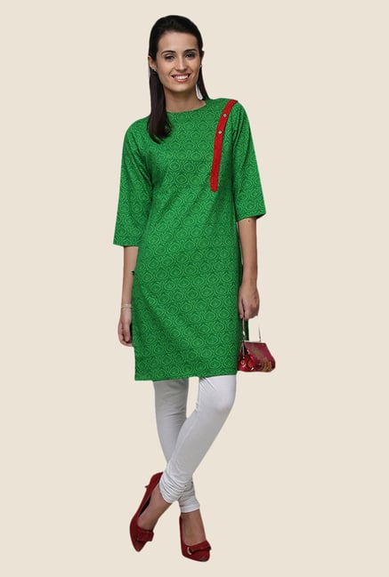 Yepme Betty Green Flap Kurti Yepme Betty Green Flap Kurti