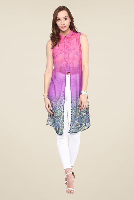 Yepme Multicolor Front Slit Tunic Yepme Multicolor Front Slit Tunic