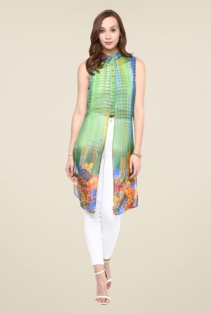 Yepme Green Printed Tunic Yepme Green Printed Tunic