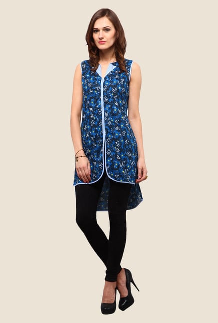 Yepme Chiara Blue Printed Kurti Yepme Chiara Blue Printed Kurti
