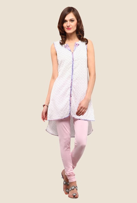 Yepme Chiara White Printed Kurti Yepme Chiara White Printed Kurti