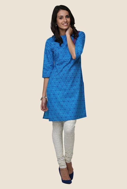 Yepme Betty Blue Flap Kurti Yepme Betty Blue Flap Kurti