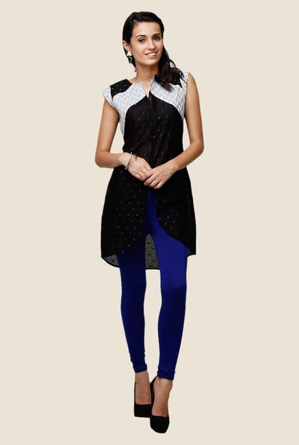 Yepme Laura Black Asymmetrical Kurti Yepme Laura Black Asymmetrical Kurti