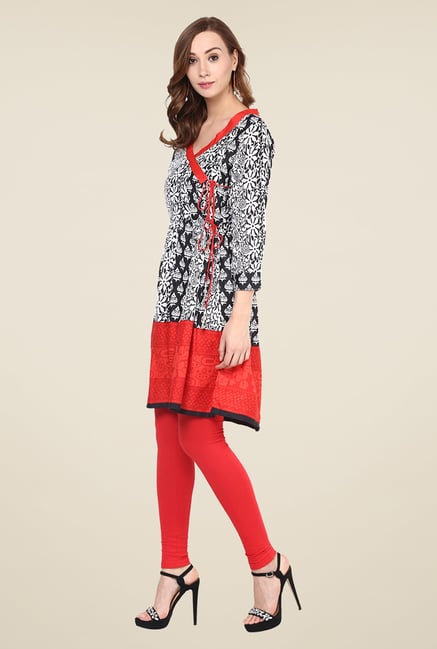 Yepme Black & Red Printed Kurti Yepme Black & Red Printed Kurti