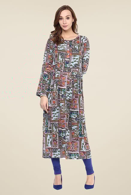 Yepme Multicolor Long Patch Printed Kurti Yepme Multicolor Long Patch Printed Kurti
