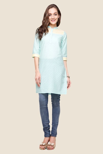 Yepme Judith Green Printed Kurti Yepme Judith Green Printed Kurti