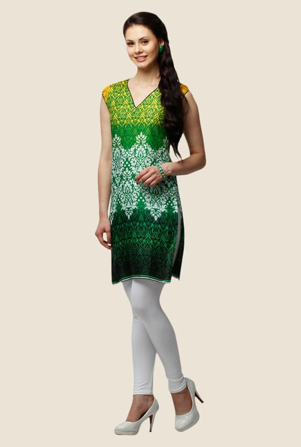Yepme Green Dalya Tassel Kurti Yepme Green Dalya Tassel Kurti
